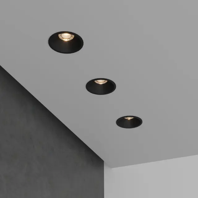 Точечный светильник Elektrostandard 15266/LED/(a063926) LIN — черный, ракурс 4