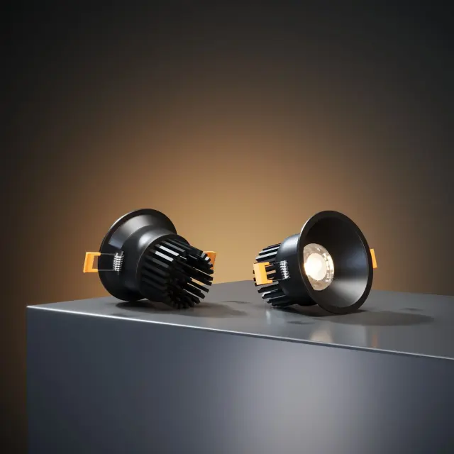 Точечный светильник Elektrostandard 15266/LED/(a063926) LIN — черный, ракурс 6
