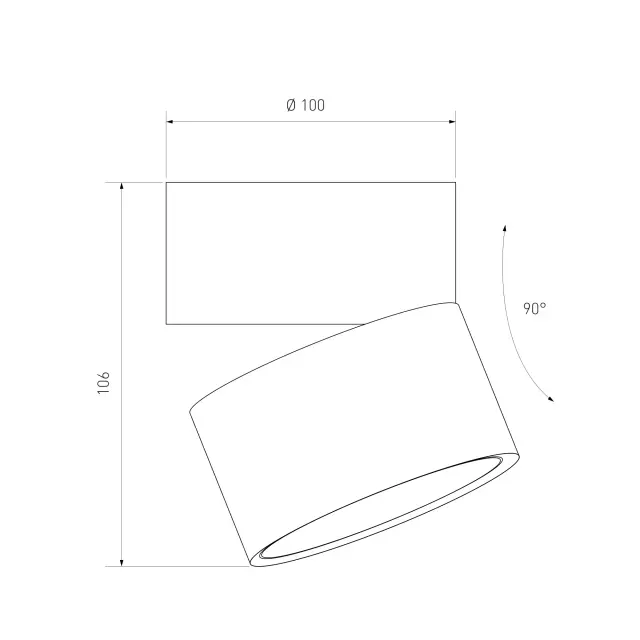Точечный светильник Elektrostandard DLR031/(a063936) KLIPS — белый, ракурс 5