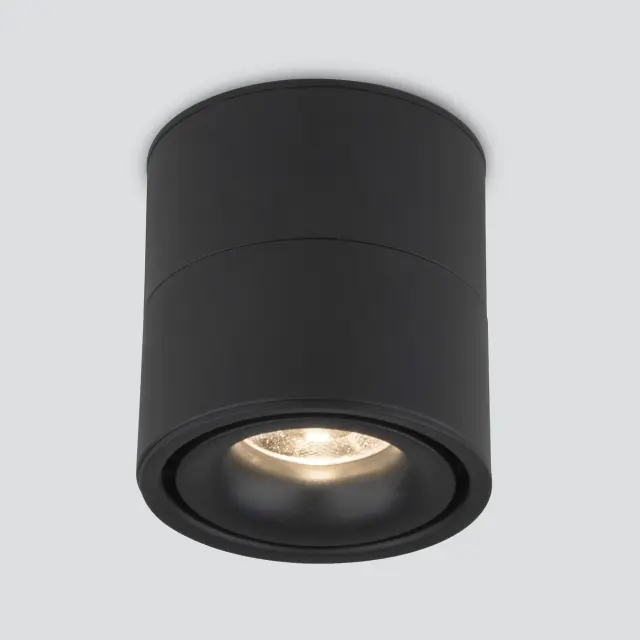 Точечный светильник Elektrostandard DLR031/(a063937) KLIPS — черный, ракурс 2