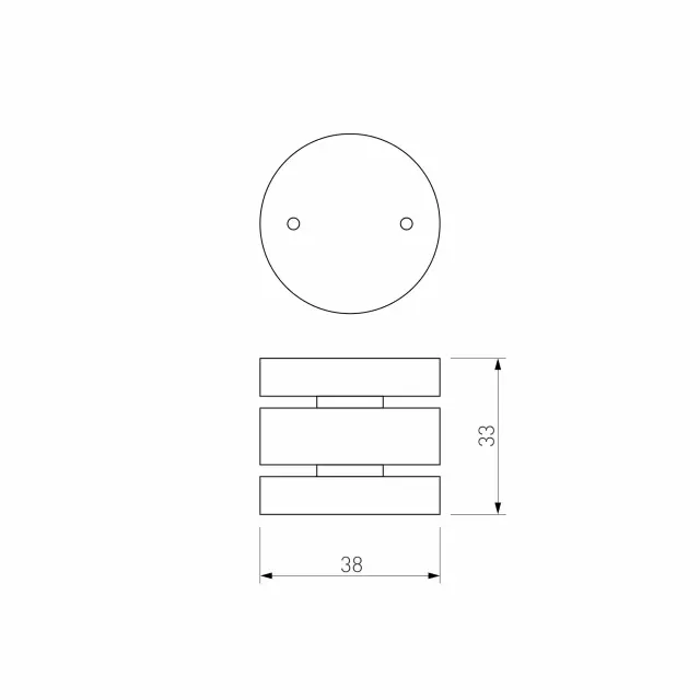 Slim Magnetic Коннектор круглый шарнирный для накладного шинопровода (чёрный) 85010/00 — черный, ракурс 4