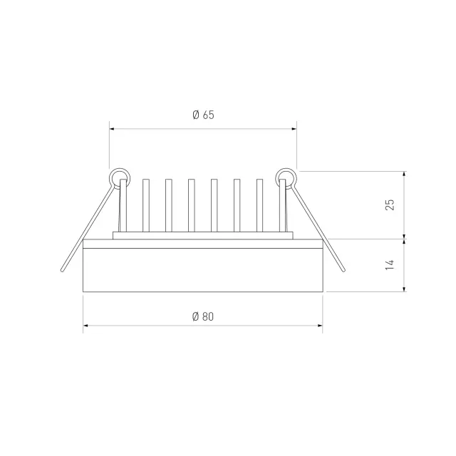 Точечный светильник Elektrostandard DSKR80 5W 3300K/(a063989) ASTER — черный, ракурс 4