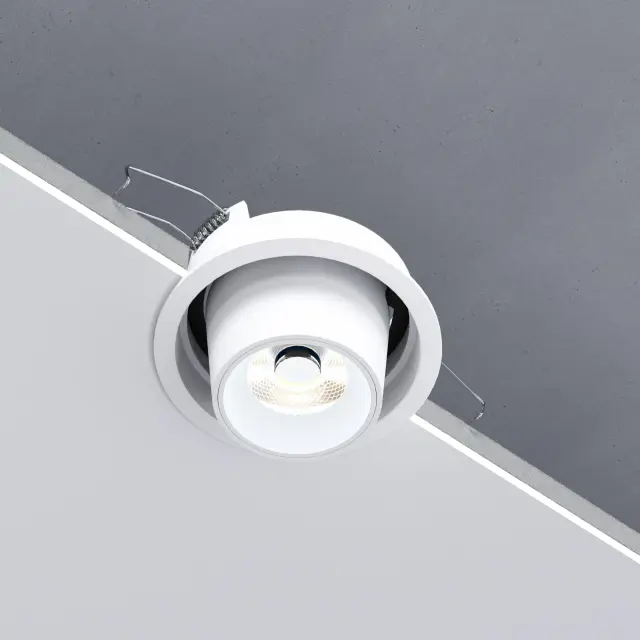 Точечный светильник Elektrostandard 25086/LED/(a063991) CONNER — белый, ракурс 3