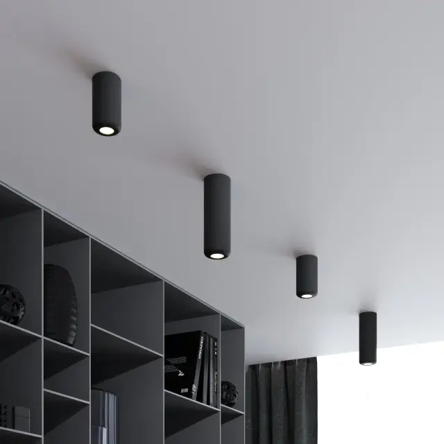Точечный светильник Elektrostandard 25044/LED/(a064194) ONDE — черный, ракурс 3