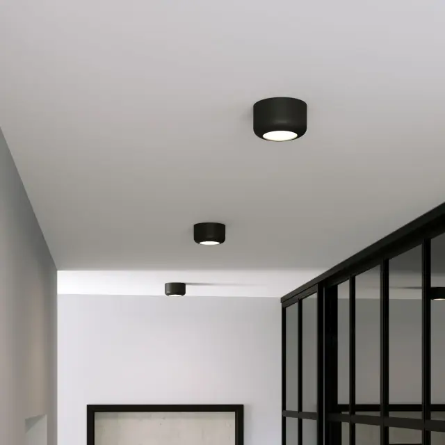 Точечный светильник Elektrostandard 25046/LED/(a064198) ONDE — черный, ракурс 4