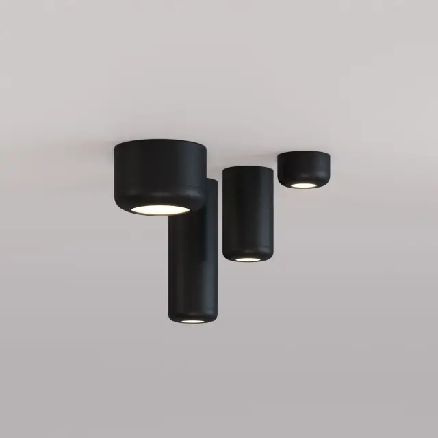 Точечный светильник Elektrostandard 25088/LED/(a064200) ONDE — черный, ракурс 2
