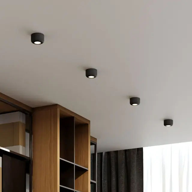 Точечный светильник Elektrostandard 25088/LED/(a064200) ONDE — черный, ракурс 5