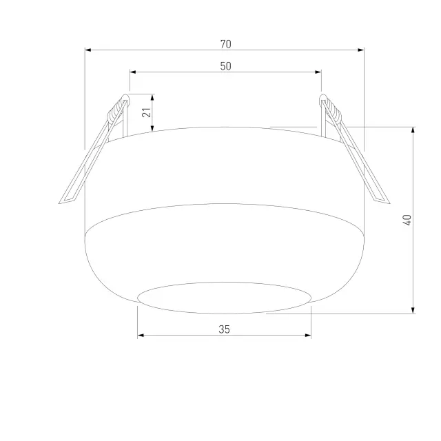 Точечный светильник Elektrostandard 25088/LED/(a064200) ONDE — черный, ракурс 6