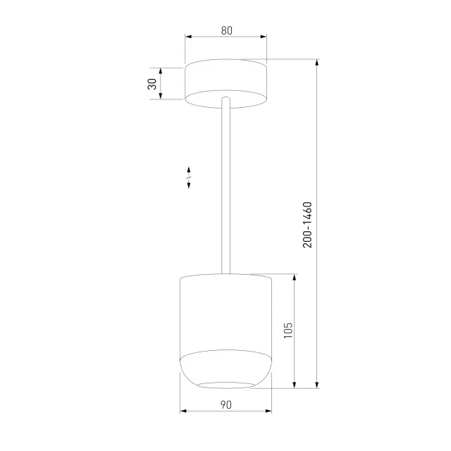 Светильник Elektrostandard 50249 LED/(a064202) ONDE — черный, ракурс 4