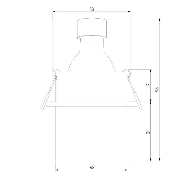 Точечный светильник Elektrostandard 25004/01/(a064243) MOLL — белый, ракурс 7