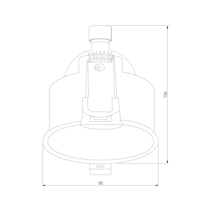 Точечный светильник Elektrostandard 25008/01/(a064263) HIDE — черный, ракурс 7