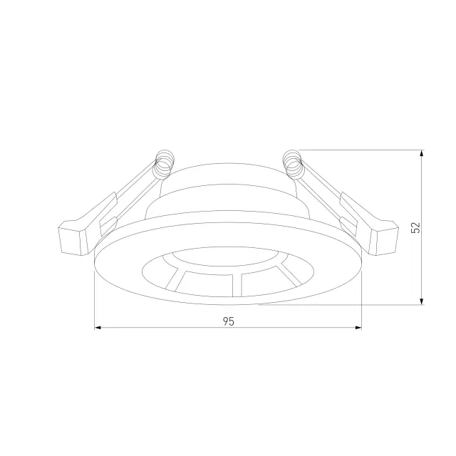 Точечный светильник Elektrostandard 25009/01/(a064265) ASIMO — черный, ракурс 3