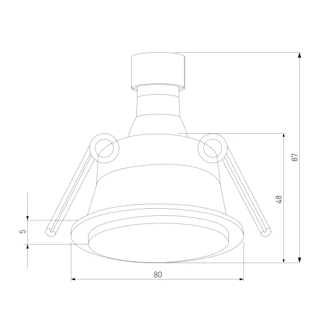 Точечный светильник Elektrostandard 25010/01/(a064267) MILS — белый, ракурс 6