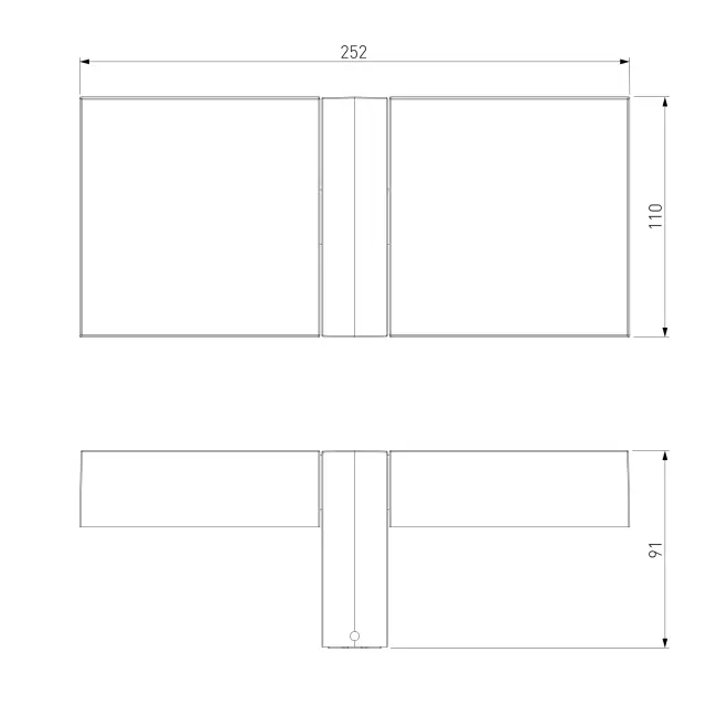 Уличный светильник Elektrostandard 35170/D черный/(a064384) TWIN, ракурс 4