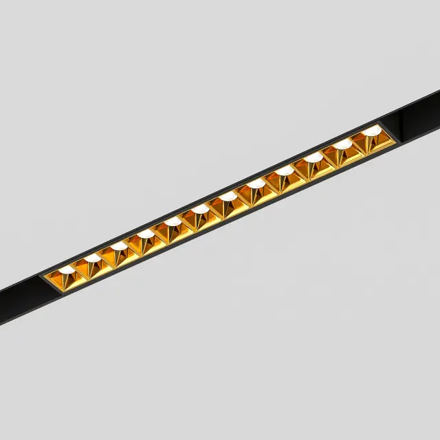 Slim Magnetic Трековый светильник 12W 4000K Artas чёрный/золото 85103/01 — черный