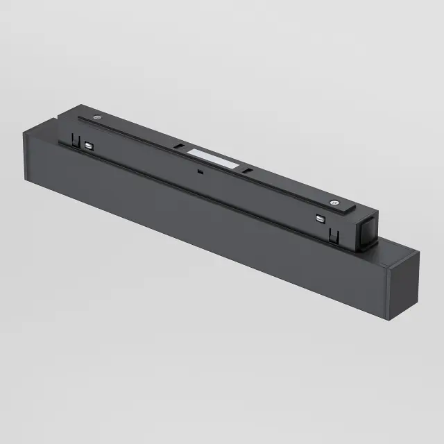 Slim Magnetic Трековый светильник 12W 4000K Artas чёрный/золото 85103/01 — черный, ракурс 3