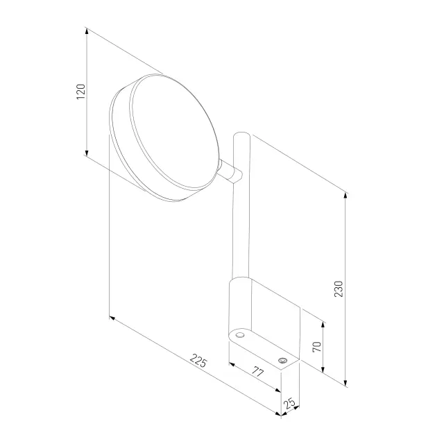 Бра Elektrostandard 40129/LED черный/(a064592) TOBI, ракурс 4
