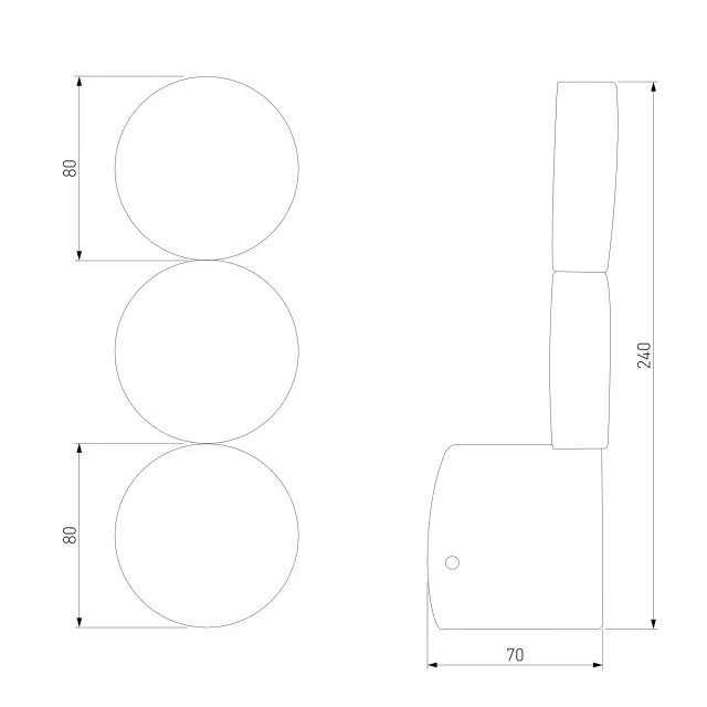 Бра Elektrostandard 40130/LED черный/(a064596) BRIONI, ракурс 2