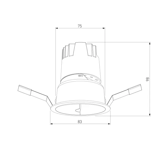Точечный светильник Elektrostandard 25090/LED/(a064611) INLINE — белый, ракурс 6
