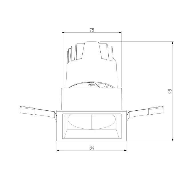 Точечный светильник Elektrostandard 25091/LED/(a064614) INLINE — белый, ракурс 6