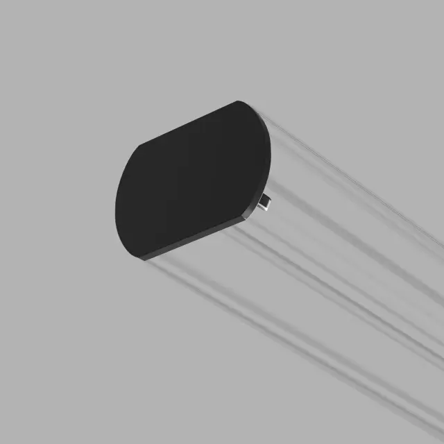 Slim Magnetic Заглушка для шинопровода Round (черный) (2шт) 85134/00