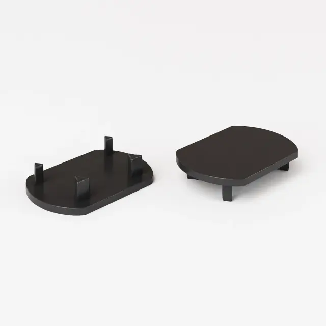 Slim Magnetic Заглушка для шинопровода Round (черный) (2шт) 85134/00, ракурс 2