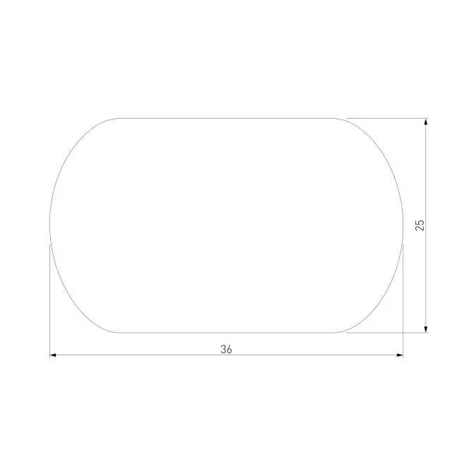 Slim Magnetic Заглушка для шинопровода Round (черный) (2шт) 85134/00, ракурс 6