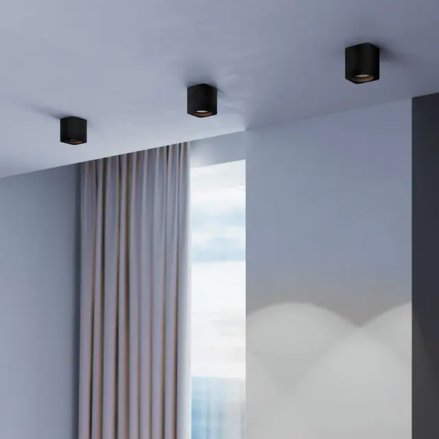 Точечный светильник Elektrostandard 25051/LED/(a065287) MATRIX — черный, ракурс 3