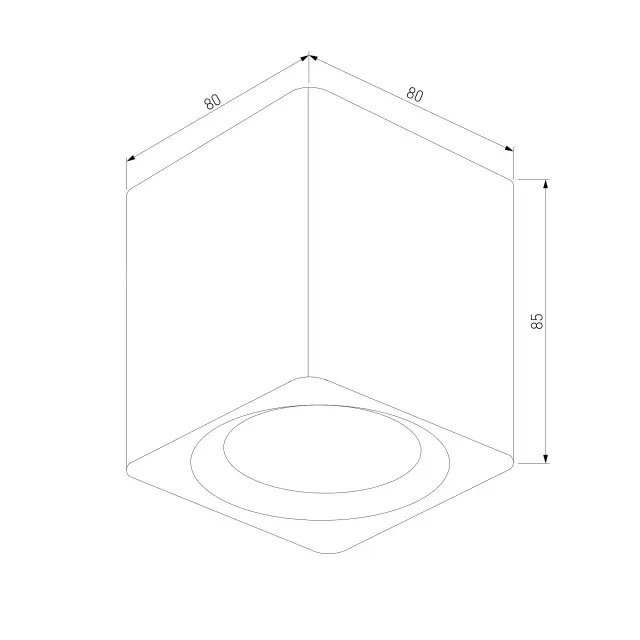 Точечный светильник Elektrostandard 25051/LED/(a065287) MATRIX — черный, ракурс 4
