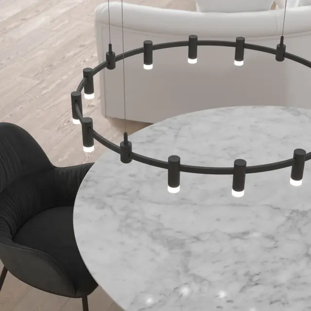 Esthetic Magnetic Трековый светильник 3W 3000K (чёрный) 85116/01 — черный, ракурс 4