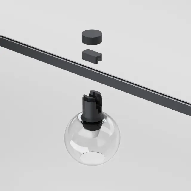 Esthetic Magnetic Трековый светильник 3W 3000K (чёрный) 85119/01 — черный, ракурс 3