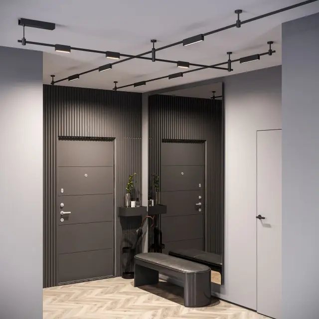 Esthetic Magnetic Трековый светильник 6W 3000K (чёрный) 85122/01 — черный, ракурс 4