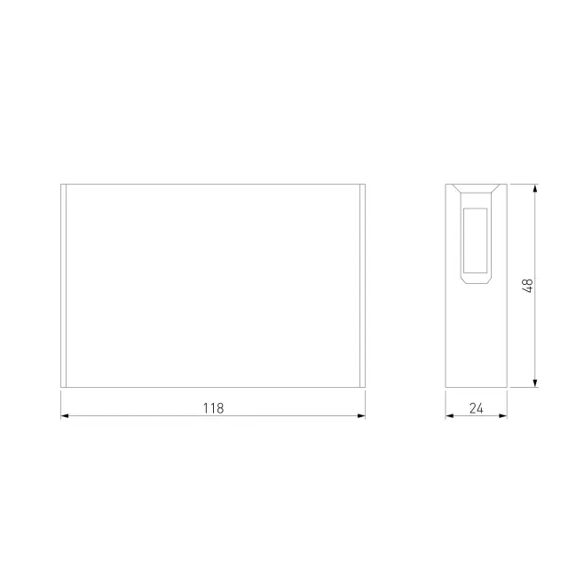 Esthetic Magnetic Трековый светильник 6W 3000K (чёрный) 85122/01 — черный, ракурс 8