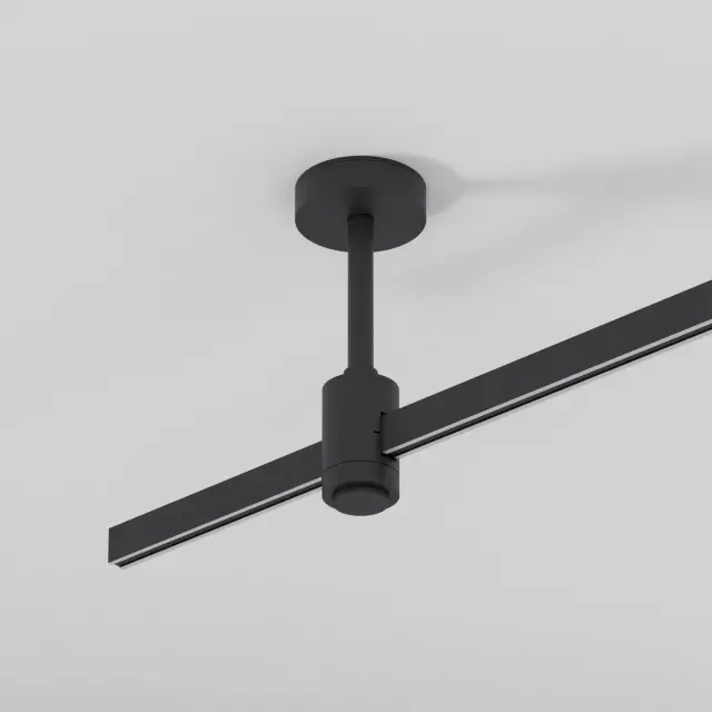 Esthetic Magnetic Декоративная стойка с вводом питания 124 мм 85141/00 — черный