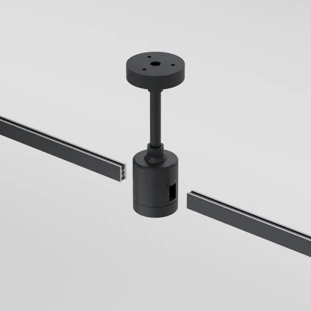 Esthetic Magnetic Декоративная стойка с коннектором 124 мм 85145/00 — черный, ракурс 3