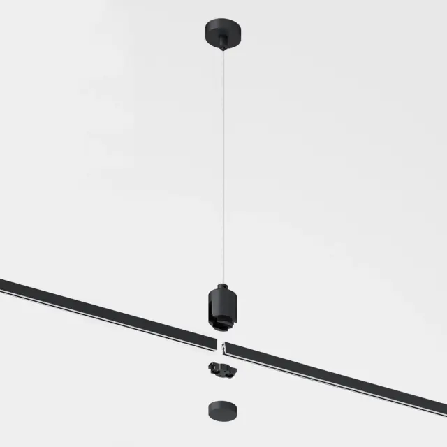 Esthetic Magnetic Набор для подвеса с коннектором 1210 мм 85157/00 — черный, ракурс 2