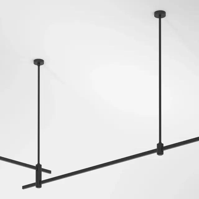 Esthetic Magnetic Декоративная стойка с вводом питания 606 мм 85148/00 — черный, ракурс 2