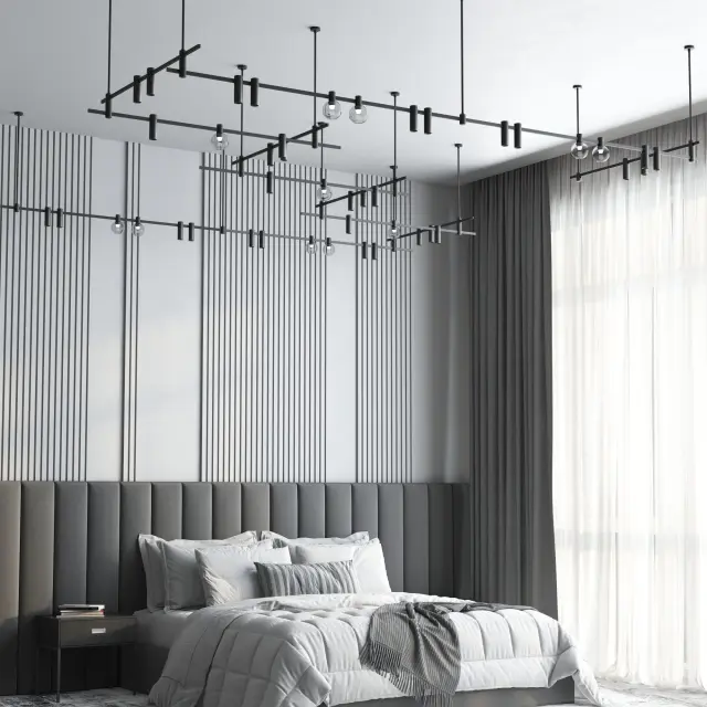 Esthetic Magnetic Декоративная стойка с вводом питания 606 мм 85148/00 — черный, ракурс 7