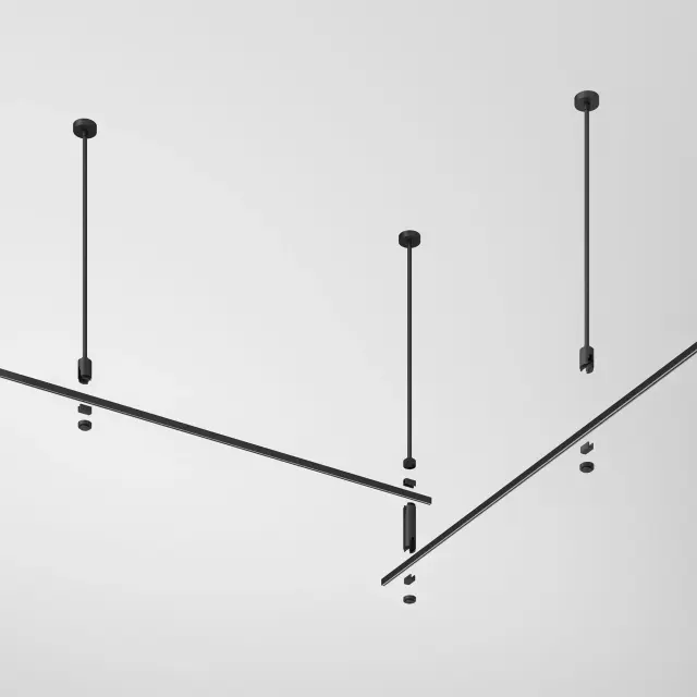 Esthetic Magnetic Декоративная стойка 545 мм (без питания) 85149/00 — черный, ракурс 3