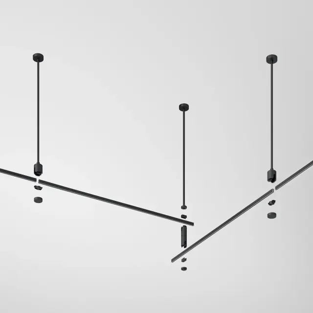 Esthetic Magnetic Декоративная стойка с коннектором 545 мм 85152/00 — черный, ракурс 3