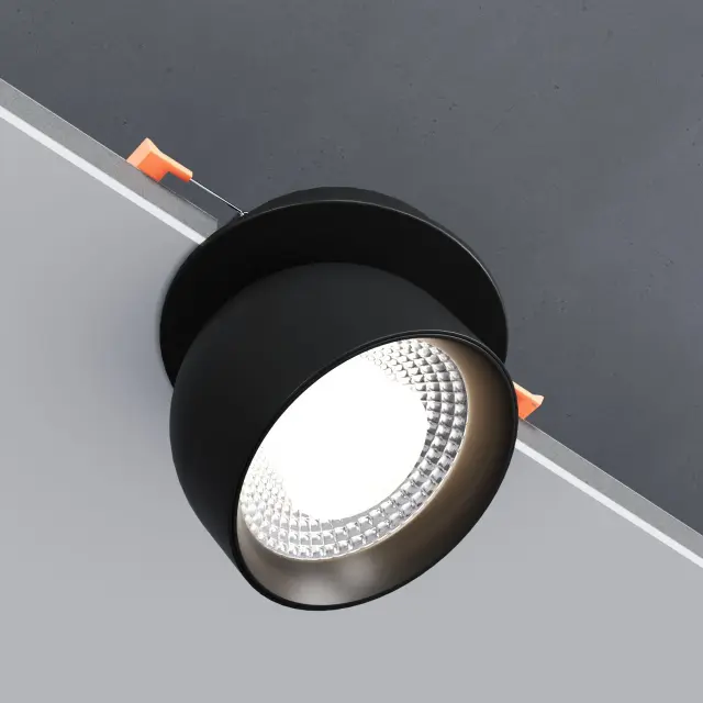Точечный светильник Elektrostandard 25092/LED/(a065455) UNO — черный, ракурс 3