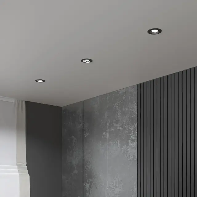 Точечный светильник Elektrostandard 25094/LED/(a065459) EVEN — черный, ракурс 5