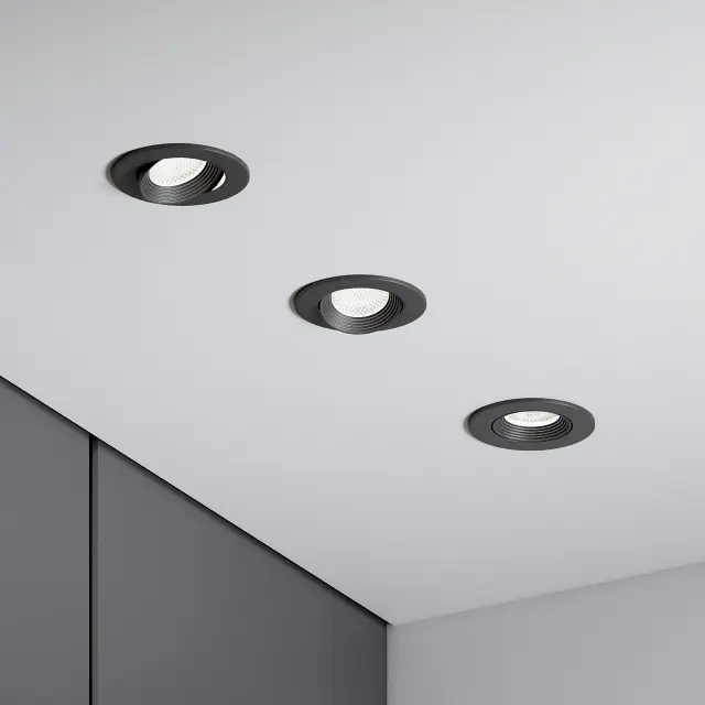 Точечный светильник Elektrostandard 25094/LED/(a065459) EVEN — черный, ракурс 6