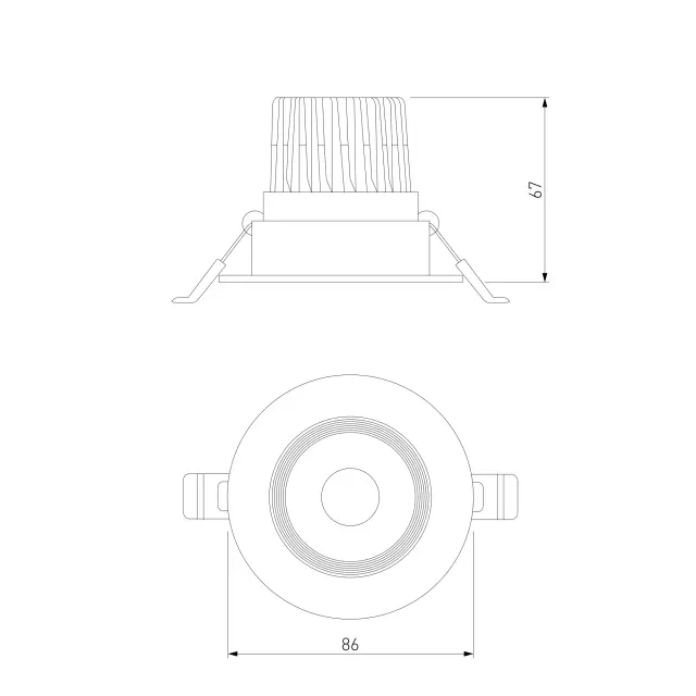 Точечный светильник Elektrostandard 25094/LED/(a065459) EVEN — черный, ракурс 8