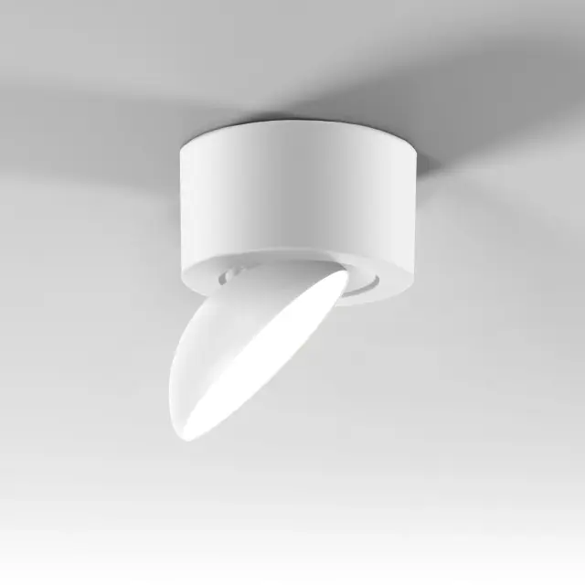Точечный светильник Elektrostandard 25053/LED/(a065460) SMOOTH — белый, ракурс 2