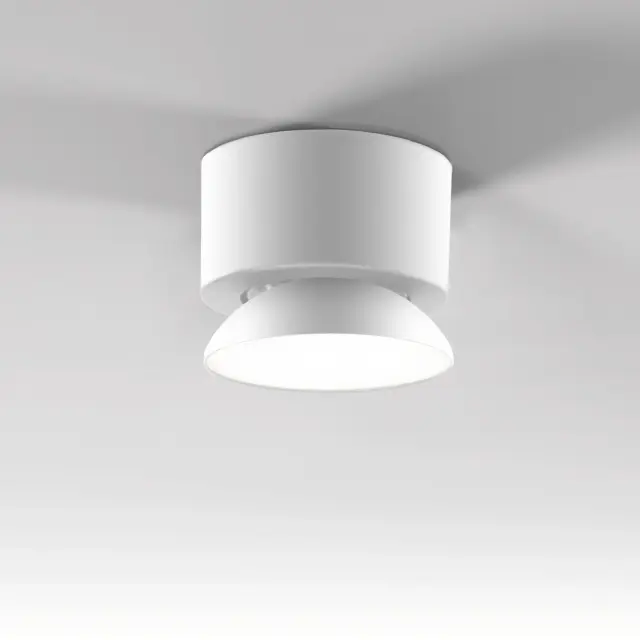 Точечный светильник Elektrostandard 25053/LED/(a065460) SMOOTH — белый, ракурс 3