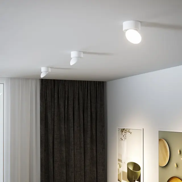 Точечный светильник Elektrostandard 25053/LED/(a065460) SMOOTH — белый, ракурс 4