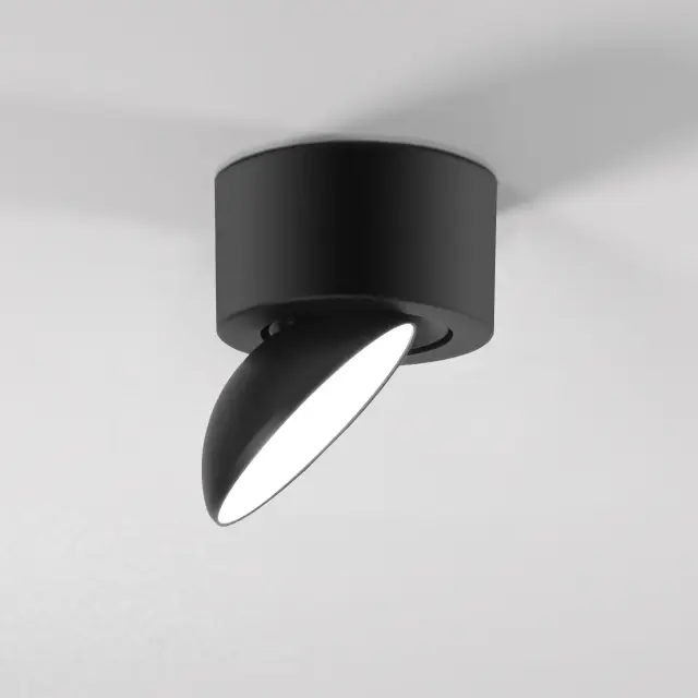 Точечный светильник Elektrostandard 25053/LED/(a065461) SMOOTH — черный, ракурс 2