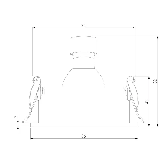 Точечный светильник Elektrostandard 25014/01/(a065464) TUNE — белый, ракурс 7