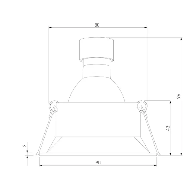 Точечный светильник Elektrostandard 25017/01/(a065473) PUNTO — черный, ракурс 7